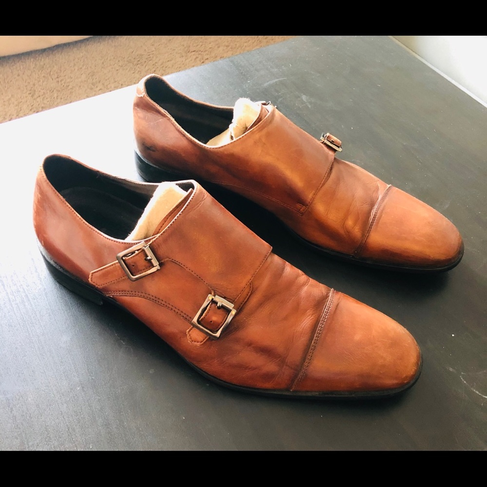 Nordstrom Calibrate Double Monk astral Dress Shoe